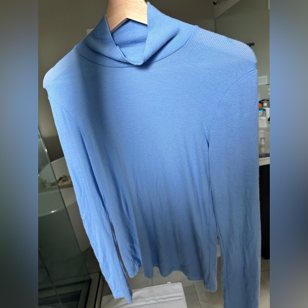 Aritzia only turtleneck size M light blue